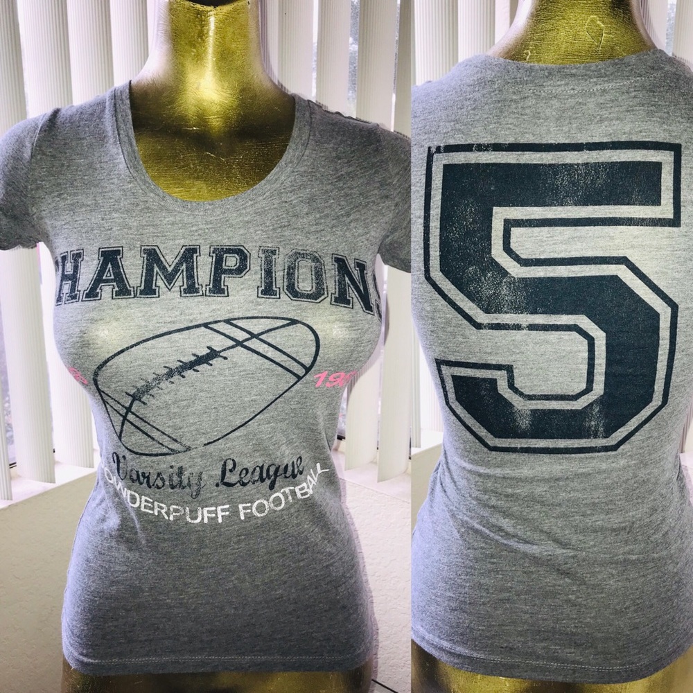 FOREVER 21 Powderpuff Football TEE XS Vintage Y2K